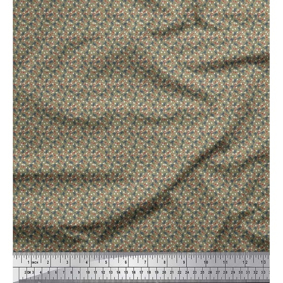 Soimoi Rayon Fabric Men & Hockey Stick Shirting Printed Craft Fabric by The Yard 56 Inch Wide