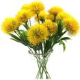 thumbnail image 1 of Paquete de 10 flores artificiales de diente de león, ramo de plantas, flores de plástico para decoración del hogar, decoración de boda, 1 of 5