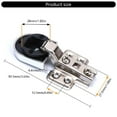 thumbnail image 5 of 2Pcs Resistant Hydraulic Cabinet Hinges Replacement for Glass Door, 5 of 12