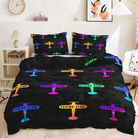 Hosima 3 Piece 3D Digital Printed Duvet Cover Full Size Bedroom Decorative Bedding Set,DEL56-King