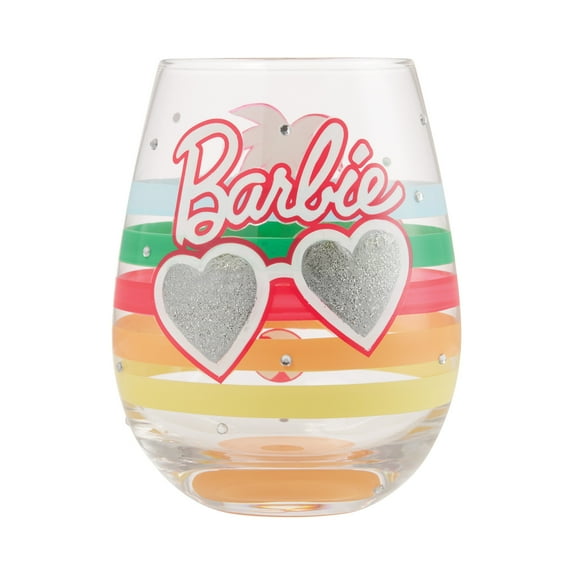 Lolita Barbie Vacay Vibes Stemless Hand Painted Wine Glass 20oz