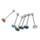 thumbnail image 3 of 6pcs Hipoalergénico de material acero Inoxidable Barbell Tongue Ring Navel Bar Anillos 14G, 3 of 9
