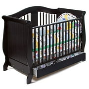 Storkcraft - Aspen Stages 3-in-1 Crib With Drawer, Black