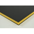 thumbnail image 2 of BuyPlastic King ColorCore Plastic Sheet 1/4" x 12" x 24" Black-Yellow-Black Color Core , HDPE Board, High Density Polyethylene Panel, 2 of 2