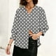 thumbnail image 2 of TaTaai Women's Fashion Spring And Summer Button Up Cardigan 3/4 Quarter Sleeve Jacket V-neck Top/shirt Gift, 2 of 6