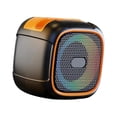 thumbnail image 4 of Altavoz portátil Bluetooth con soporte para teléfono, caja de música estéreo, práctico para exteriores, pequeño Naranja, 4 of 9