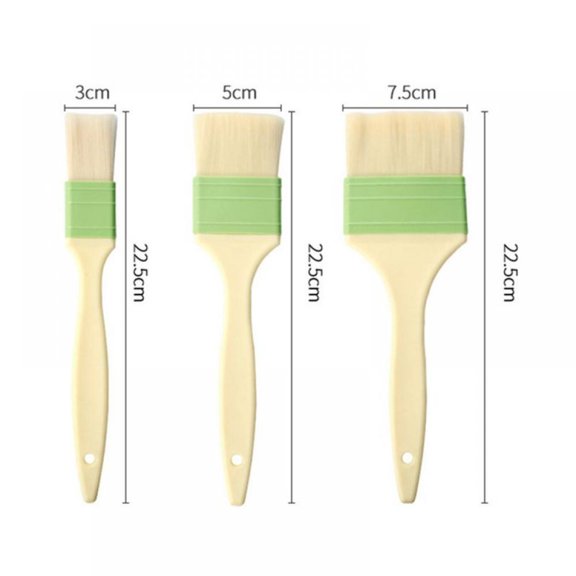 Abcelit 1pcs Kitchen Accessory Pastry Brush Multifunction Food Grade BBQ Cake Brush Basting Tool Plastic Handle Portable