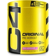 C4 Original Pre-Workout Powder, Sugar-Free, Pink Lemonade, 60 Servings