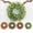 A, variant on Artificial Baby's Breath Wreath - Faux Gypsophila Floral Wreath for Wall, Door & Home Decor