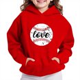 thumbnail image 3 of qucoqpe Boys Girls Heart Print Hoodie Cute Fleece-Lined Pullover Sweatshirt Warm Long Sleeve Hooded Sweatshirt Fall Winter Tops for Children, 3 of 5