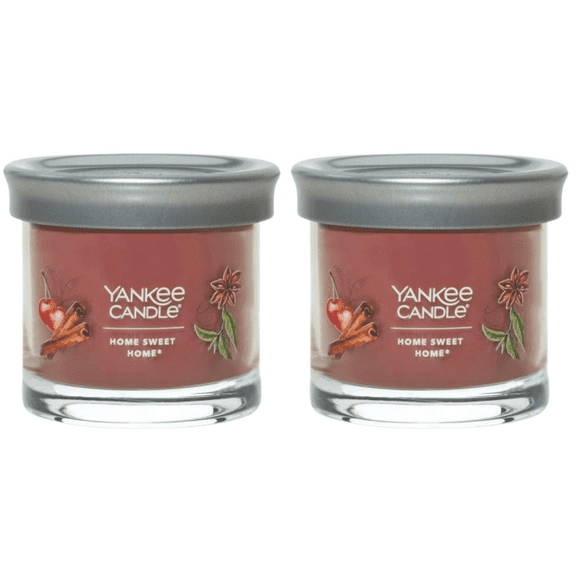 Yankee Candle Small Tumbler Scented Single Wick Jar Candle, Home Sweet Home, 4.3 oz (Pack of 2)