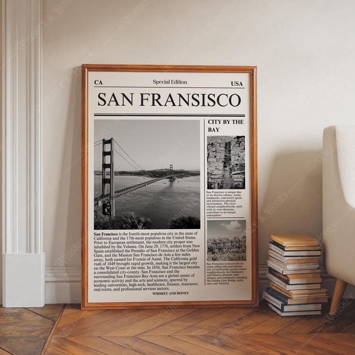 San Francisco Travel Poster Minimalist City Travel Inspired Home And Office Decor