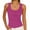 Hot Pink, variant on CYMMPU Women's Wide Square Strap Solid Stretch Slim Sleeveless Tank Top, Casual Daily Jean Matching Camisole Dark Gray L