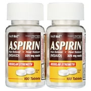 200ct Aspirin 325mg Uncoated Tablets Original Strength Pain Relief Pill Medicine