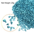 thumbnail image 3 of Uxcell 20g Crushed Glass Chips, 1-3mm Irregular Metallic Sequins Glass Stone Sky Blue, 3 of 5