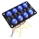 thumbnail image 2 of Panel de interruptor de 8 , de palanca, fusible de 10A precableado, Panel de Control de indicador LED resistente para Zulema Panel de interruptor basculante, 2 of 6
