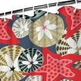 thumbnail image 4 of Marine Biology Shower Curtain - Tropical Starfish & Sea Life Patterns, Waterproof Reusable Bathroom Decor for Beach Houses,72x84in, 4 of 5