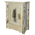 thumbnail image 3 of Montana Collection Accent Cabinet w/ Laser Engraved Pine Design, Left Hinged, Ready to Finish, 3 of 10