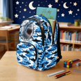 thumbnail image 4 of Whosucclay Shark Camo Print Kids Backpack for Boys Girls, Adjustable Straps Elementary School High School Spacious Travel Bag for Daily Campus Life Outdoor Hiking, 4 of 8