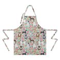 thumbnail image 2 of Cute Pitbull Terriers Dog and Flower Apron-Garden Aprons for Women with Pockets-Cotton Linen Waterproof Kitchen Cooking Gardening Aprons Adjustable for Kitchen,Cooking,BBQ and Salon 33x27 Inch, 2 of 7