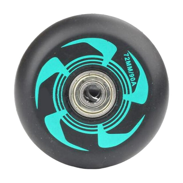 Maytalsory Roue de Patin à Roulettes en Ligne Intérieur Extérieur Pratique PU, durable et Roue Argent Bagages Trottinettes Noir pour
