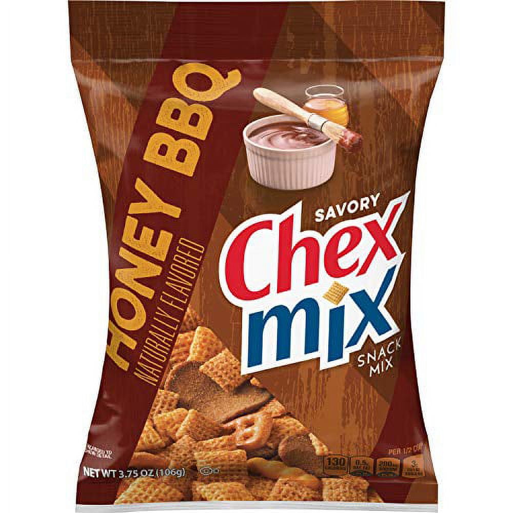 Chex Mix Honey BBQ Naturally Flavored Snack Mix, 3.75 oz. (Pack of 8) -  Walmart.com