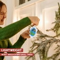 thumbnail image 4 of 3drose, Bright Eye Heart I Love Cheer, 3 inch Snowflake Porcelain Ornament, 4 of 7