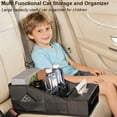 thumbnail image 4 of GMQ Car Seat Organizer,Automotive Seat Organizer for Front and Back Seat or Floor, Car Caddy Organizer Pu Leather Multiple Organizers and Storage for Travel Kids (Black), 4 of 8