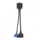 thumbnail image 3 of Cable adaptador universal DMS 59 a DVI/VGA dual para configuración de dos monitores, 59 pines a 2x DVI24+5 o VGA, solución de conexión de alta definición, 3 of 8