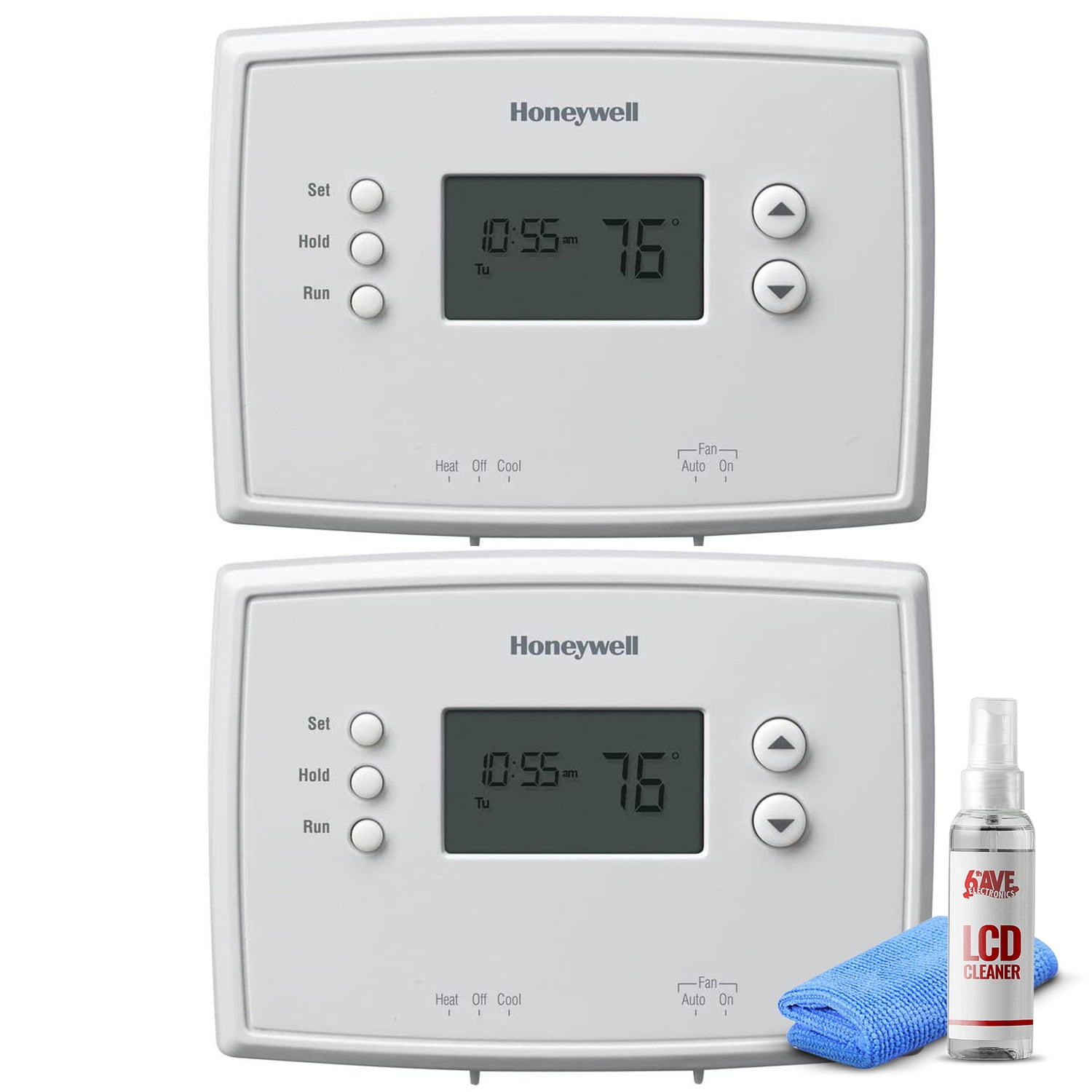 2Pack Honeywell Home RTH221B1039 RTH221B Programmable Thermostat