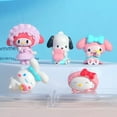 thumbnail image 5 of Treingi 2024 5 piezas Sanrio Figuras Juguetes Kawaii Anime Cinnamoroll Kurumi My Melody Muñeca Adorno decorativo Regalo de Navidad para niños, 5 of 5