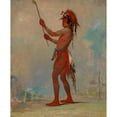 thumbnail image 2 of George Catlin 15x18 Black Ornate Wood Framed Double Matted Museum Art Print Titled - We-Chush-Ta-Doo-Ta, Red Man, a Distinguished Ball Player (1835), 2 of 5