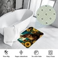 thumbnail image 3 of Sunflower Polyester Non-Slip Machine Washable Floor Carpet Chair Mat Floor Rug, 3 of 6