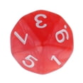 thumbnail image 3 of 10 dados digitales de plástico de 10 caras (D10) para juegos de fiesta, color rojo., 3 of 6