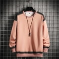 thumbnail image 1 of pstuiky Camisas para hombre de manga larga, Sudadera con capucha y cuello redondo de manga larga con bloques de color para hombre Tops de talla grande para hombre xl, 1 of 3