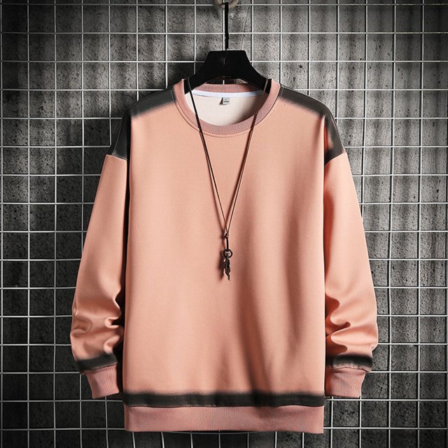 pstuiky Camisas para hombre de manga larga, Sudadera con capucha y cuello redondo de manga larga con bloques de color para hombre Tops de talla grande para hombre xl