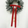 thumbnail image 6 of Red Velvet Ribbon Bows for Christmas Tree – 6"x15" Christmas Bows Ornaments, Classic Velvet Ribbon Decorations for Xmas Tree, Wreath, Front Door, Party & Holiday Home Decor, 6 of 7