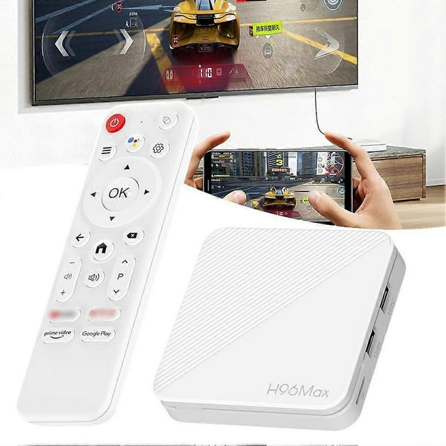 H96 Max Android 14.01 TV Box 4K HDR10+ WiFi 6 Allwinner H313 Quad Core Streaming Media Player with 5G WiFi & BT 4.0