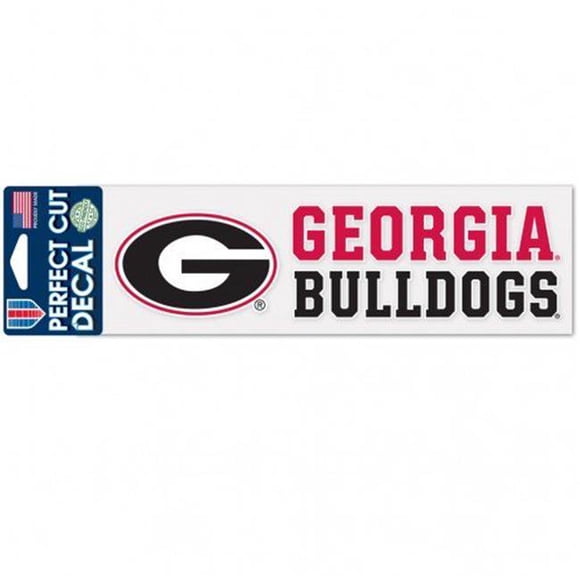 Georgia Bulldogs Decal 3x10 Perfect Cut Wordmark Color