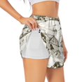 thumbnail image 1 of Balery Farm Animals 2 Pantalones cortos deportivos para mujer con forro y dos bolsillos, elásticos, para entrenamiento, gimnasio, yoga-XX-Large, 1 of 7