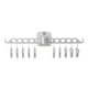 thumbnail image 1 of Bearachild Colgador de ropa de plástico desmontable de alta resistencia montado en la pared sin perforaciones para el hogar, baño, inodoro, sombrero, Almacenamiento y organización del hogar Gris Bearachild HA064697-03B, 1 of 6