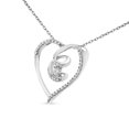 thumbnail image 4 of Sterling Silver 1/4 ct TDW Diamond Heart Pendant Necklace(H-I,I1-I2), 4 of 8