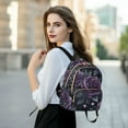 thumbnail image 6 of FORMRS Mini Backpack Purse for Women Travel Daypack Casual Shoulder Bag, Roses and Pearls, 6 of 7