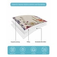 thumbnail image 4 of Twin XL Quilt Bedding Set, Watercolor Floral Reversible Summer Quilt 3 Pieces, Spring Daisy Lily Lavender Garden Beige Lightweight Bedspreads Coverlets with 2 Pillow Shams for All Seasons, 4 of 5