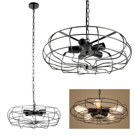 Led Pendant Lamps Anauto Pendant Light Lamp,Pendant Lamp,86-265V 5XE27 Retro Style LED Pendant Light Antique Lamp Fixture for Study Cafe Bar Hallway ()