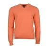 New Brooks Brothers Mens Salmon Pink Supima Cotton V-Neck Sweater Sz L Large 3632-6