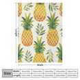 thumbnail image 4 of ONETECH  Ultra Soft Flannel Bed Blanket Summer Pineapple Throw Blanket All Season Warm Fuzzy Light Weight Cozy Plush Blankets for Living Room/Bedroom, 4 of 6