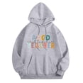 thumbnail image 4 of Unisex Autumn And Winter Subject Teacher Letter Print Long Sleeve Pocket Hooded Sweatshirt, 4 of 4