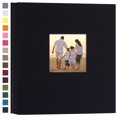 thumbnail image 1 of Potricher Álbum De Fotos De Tapa Dura De Lino 4X6 1000 Fotos Gran Capacidad Para Bodas Familiares Aniversario Vacaciones De Bebé (Negro 1000 Bolsillos), 1 of 5