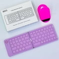 thumbnail image 3 of HLONK Foldable Wireless Keyboard Protable Folding Bluetooth-Compatible Full Size Ultra Slim Keyboard for iOS  Windows with Phone Stand (), 3 of 10
